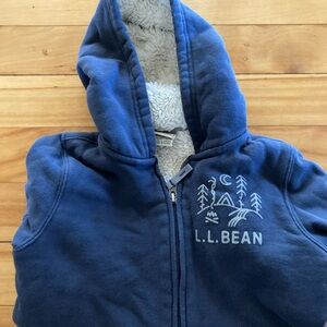 LL Bean Kids’ Sherpa Hoodie, size 6x-7